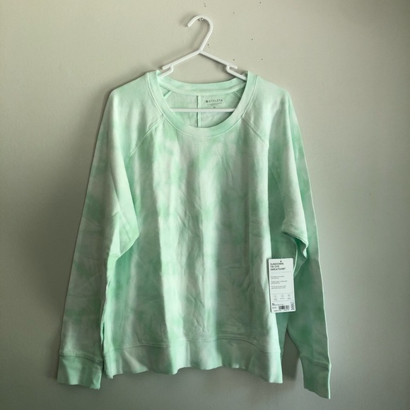 HP π€ NWT Athleta Sundown Tie Dye Sweatshirt - Picture 4 of 12